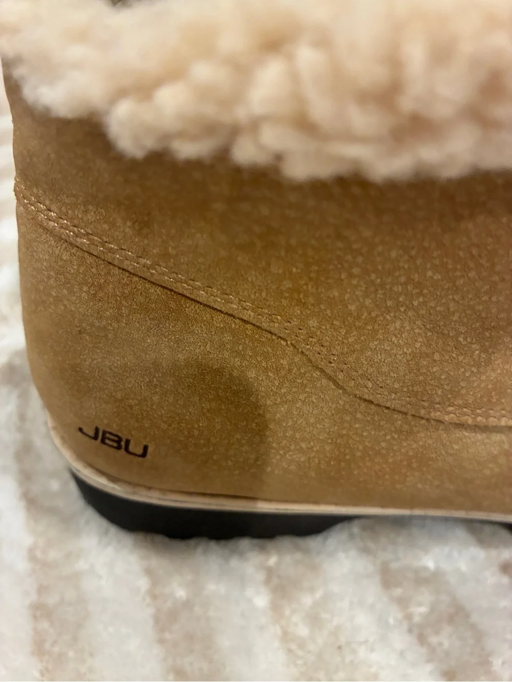 Women’s JBU Cozy Suede Lace-Up/Zipper Winter Boots - Tan Size 8